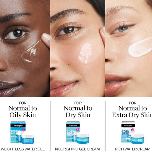 Neutrogena Hydro Boost Water Cream 72 uur-hidrasie-gesigbevogtiger (1.7 oz) & Proefgrootte Hydro Boost-hidrerende jelreiniger (0.5 fl oz)