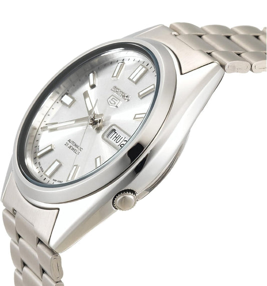 Seiko 5 Manshorlosie van vlekvrye staal