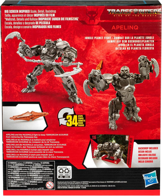 Transformers Toys Studio Series Leader Class Rise of the Beasts 116 Apelinq, 8.5-inch Converting Action Figure For Boys And Girls (Ages 8+)
