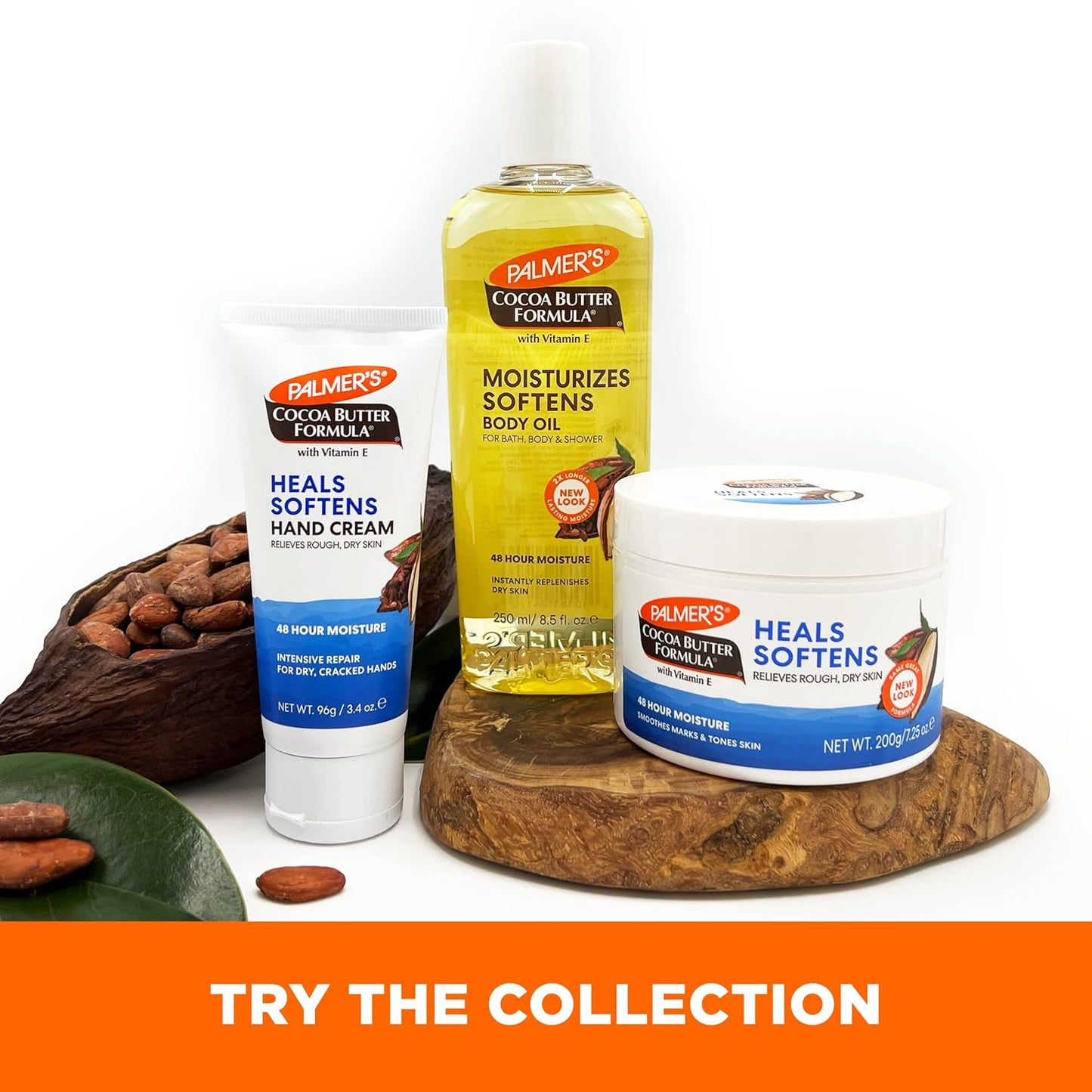 Palmer's Cocoa Butter Formula Hand Cream for Dry, Cracked Skin. Travel Size Hand Lotion (3.4 oz) - Pack of 2