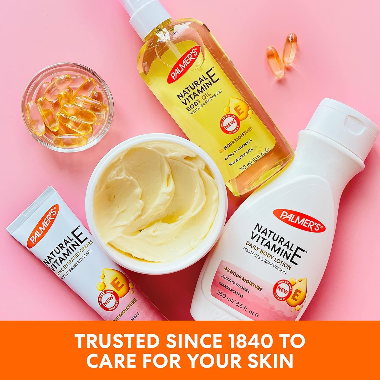 Palmer's Natural Vitamin E Concentrated Cream Protects and Renew Skin - 2.1 oz (Pack of 2)