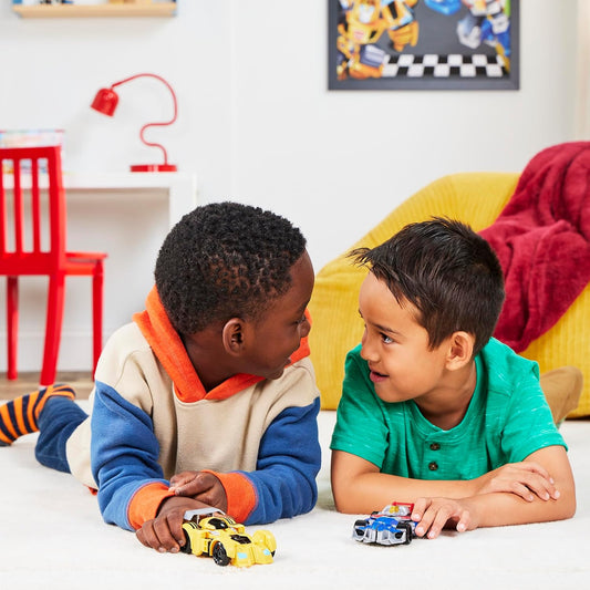 Transformers Bumblebee and Starscream Bot Racers, Easy to Change from Robot Toys to Car Toys, Action Figures (3+)