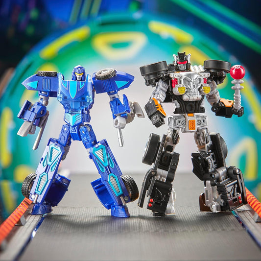 Transformers Collaborative Hot Wheels x Bone Shaker, Deluxe Class 5-Inch Robot Action Figure Converts to Car, Car Toys - (Ages 8+)