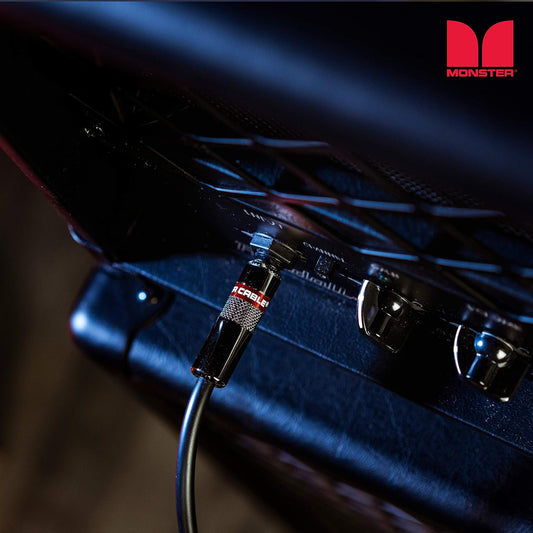 Monster Prolink Classic Instrument kitaarkabel – 3 vt Reguit-na-reguit instrumentkabel. Alle metaal & Duraflex buitebaadjie. 90% koper gevlegde skild Monster instrumentkabel