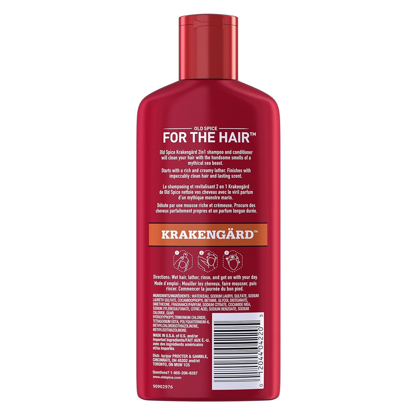 Old Spice 2 in 1 Men's Shampoo and Conditioner (Krakengard) 12oz