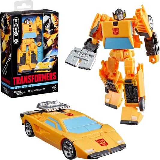 Transformers Studio Series The The Movie Sunstreaker Deluxe Class 4.5-Inch Converting Action Figure, Robot Toys (Ages 8+)