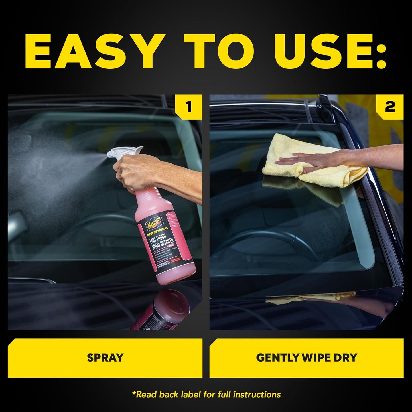 Meguiar's Last Touch Spray Detailer Verwyder Stof, Vlekke, Vingerafdrukke Verhoog Beskerming, (1 Gallon)