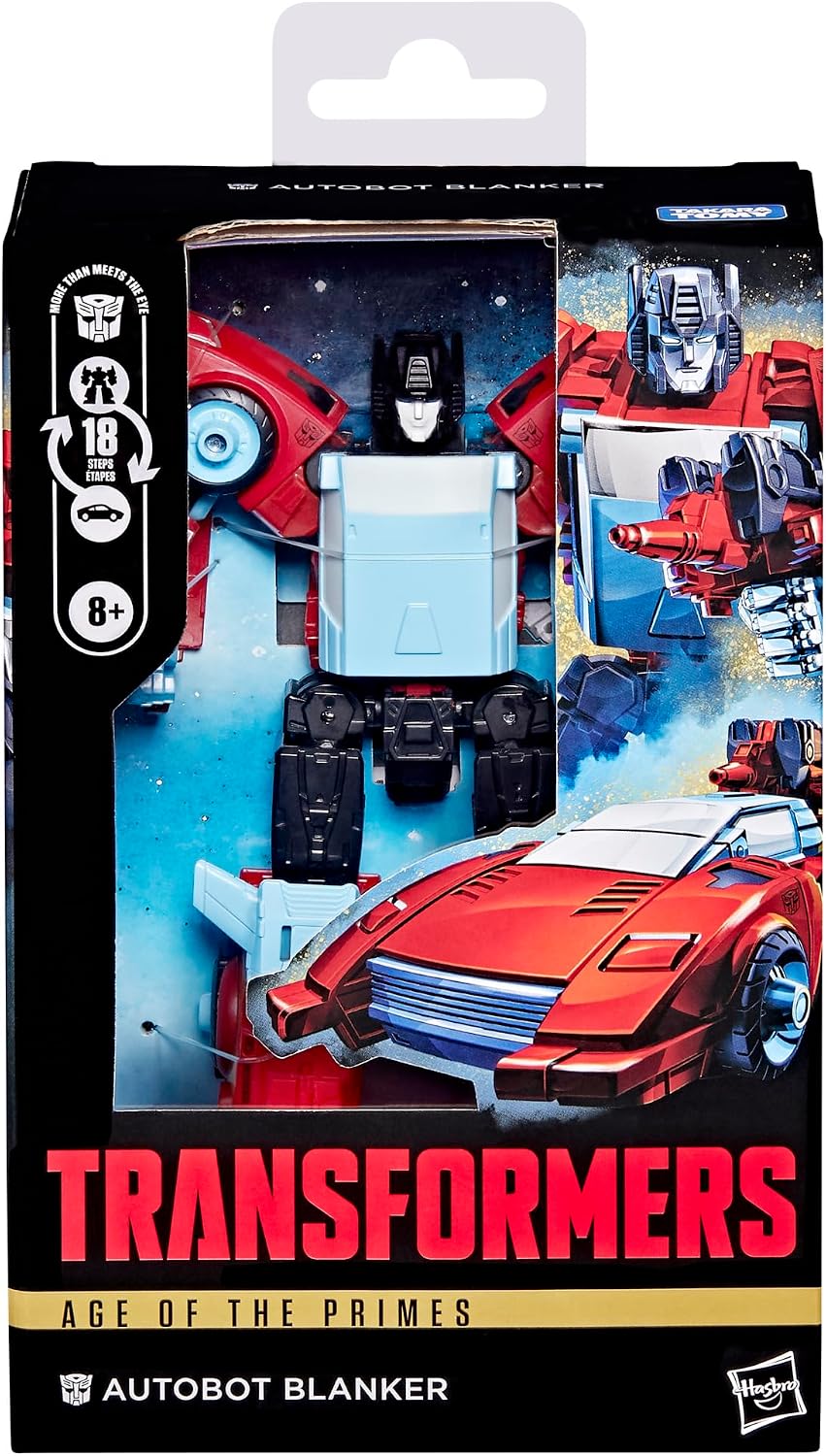 Transformers Age of the Primes Autobot Blanker, Deluxe Class 5.25-inch Converting Action Figure, Robot Toys (Ages 8+)