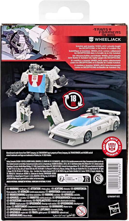Transformers Studio Series The The Movie Wheeljack, Deluxe Class 5-Inch Converting Action Figure, Robot Toys for Ages (8+)
