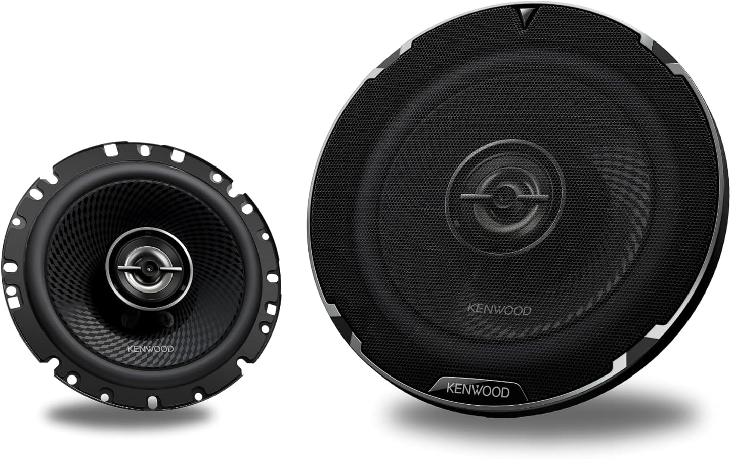 Kenwood KFC-1798RS 6-3/4" 2-rigting-motorluidsprekers – 330W-piekkrag, gebalanseerde koepelhoëttoonluidspreker, akoestiese klankharmoniseerder, maklike installasie