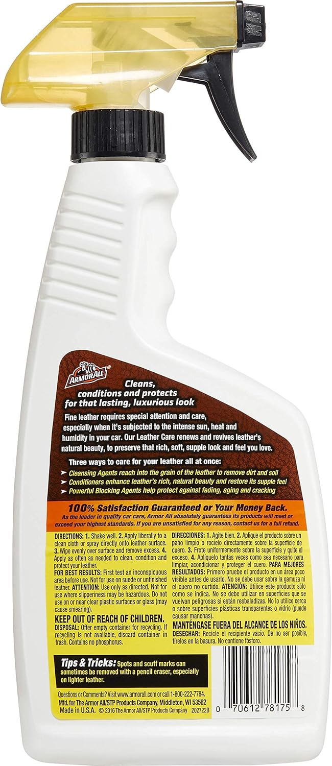 Armor All Motorleer Skoonmaker en Beskermer vir Motors, Vragmotors en Motorfietse, Sluit 2 Bottels in (16 Fl Oz)