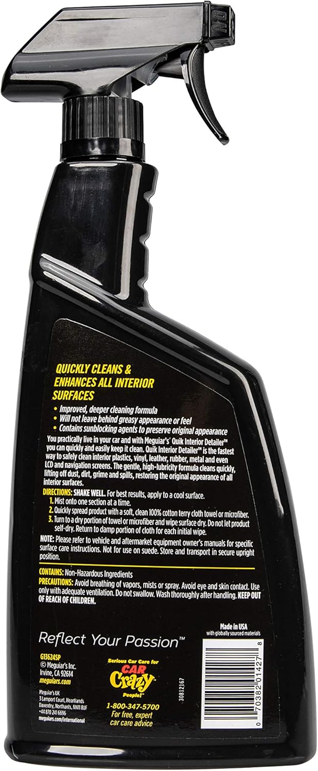 Meguiar's Quik Interior Detailer Cleaner - 24 Oz Spuitbottel