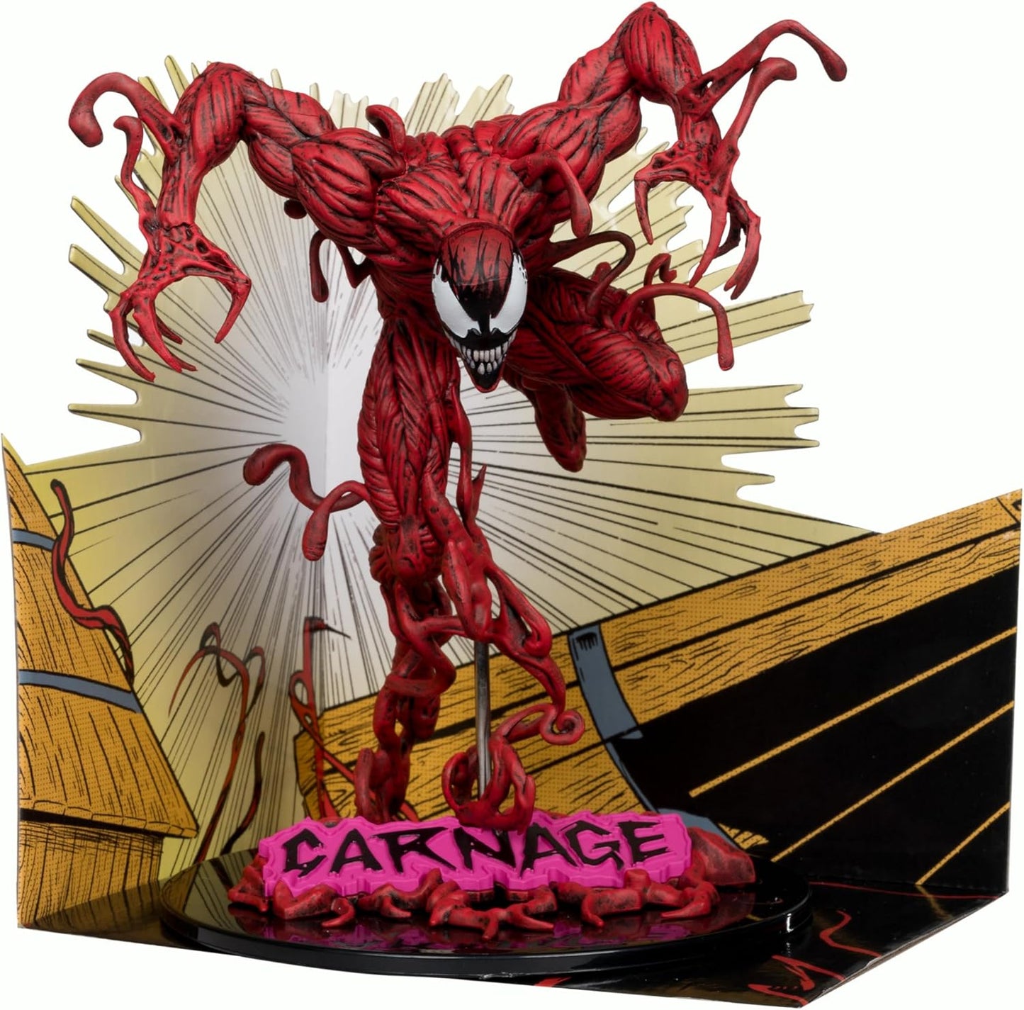 McFarlane Toys Marvel Carnage Scale Collectible w/ Scene (The Amazing Spider-Man )