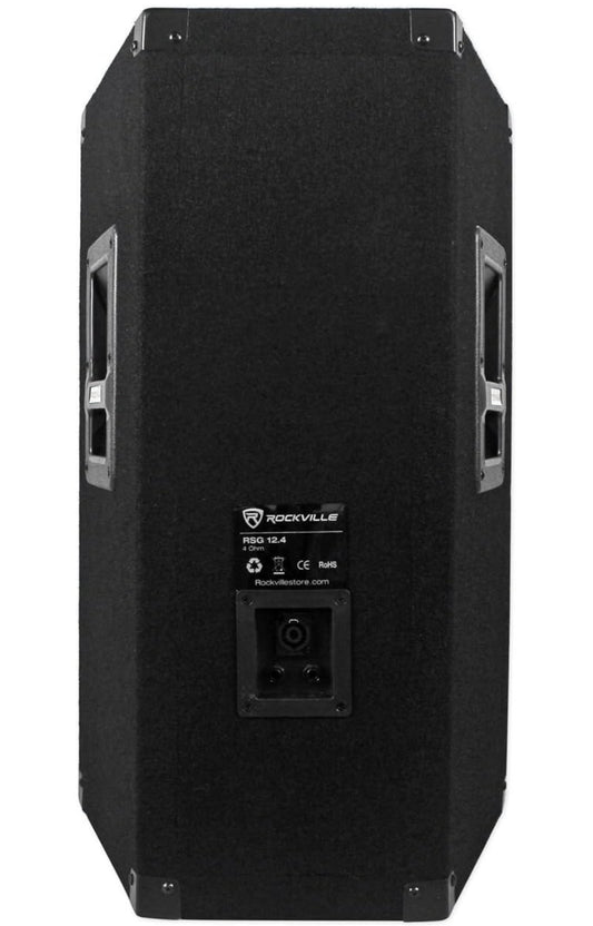 Rockville RSG12.4 12” 3-rigting 1000 Watt 4-Ohm Passiewe DJ/Pro Oudio PA Luidspreker