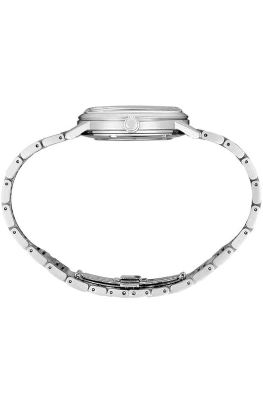 SEIKO Outomatiese Horlosie vir Mans - Presage Versameling - Lewendige Blou Wysplaat met Datumkalender, Vlekvrye Staal - Waterbestand 50M