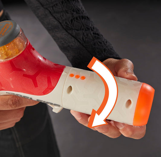 Nerf Pro Gelfire Twist Shot Blaster, 150 FPS, 5,000 Gelfire Rounds, T-Pull Priming, Integrated 80 Round Hopper, Eyewear, Ages 14+