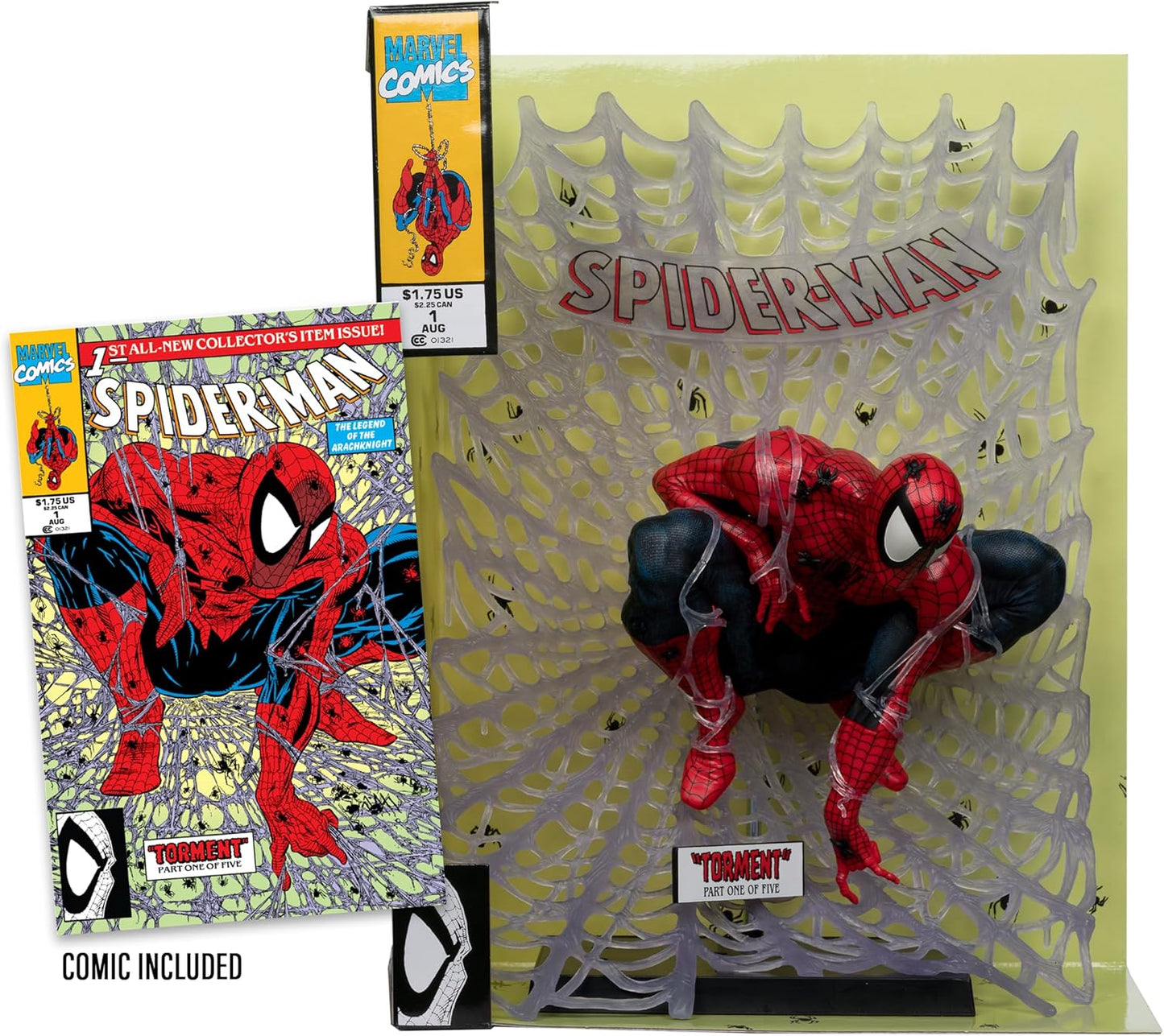 McFarlane Toys - Marvel Spider-Man Scale Collectible with Scene (Spider-Man )