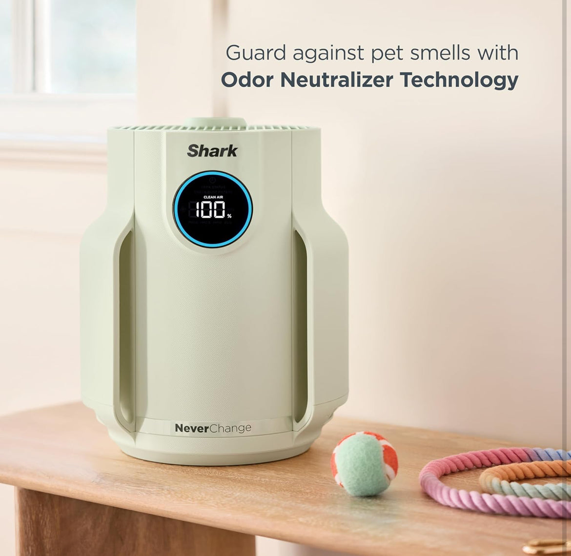 Shark NeverChange Air Purifier Compact Pro with Long-lasting HEPA Exceeding Filtration