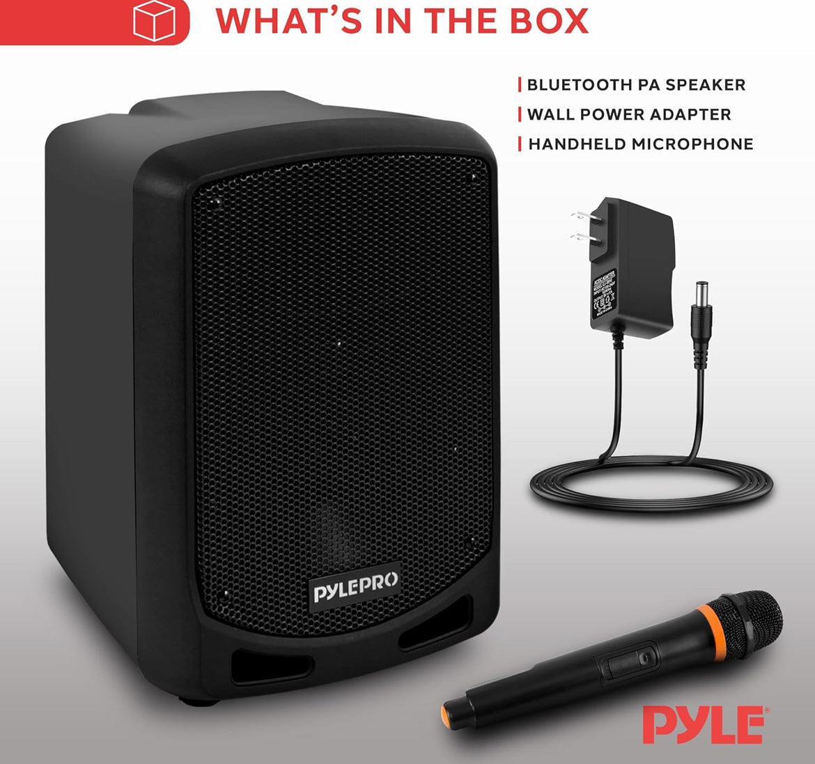 Bluetooth Karaoke PA-luidspreker - Draagbare Binne- / Buiteklankstelsel met Koordlose Mikrofoon, Oudio-opname, Herlaaibare Battery, USB- / SD-leser, Staanderbevestiging