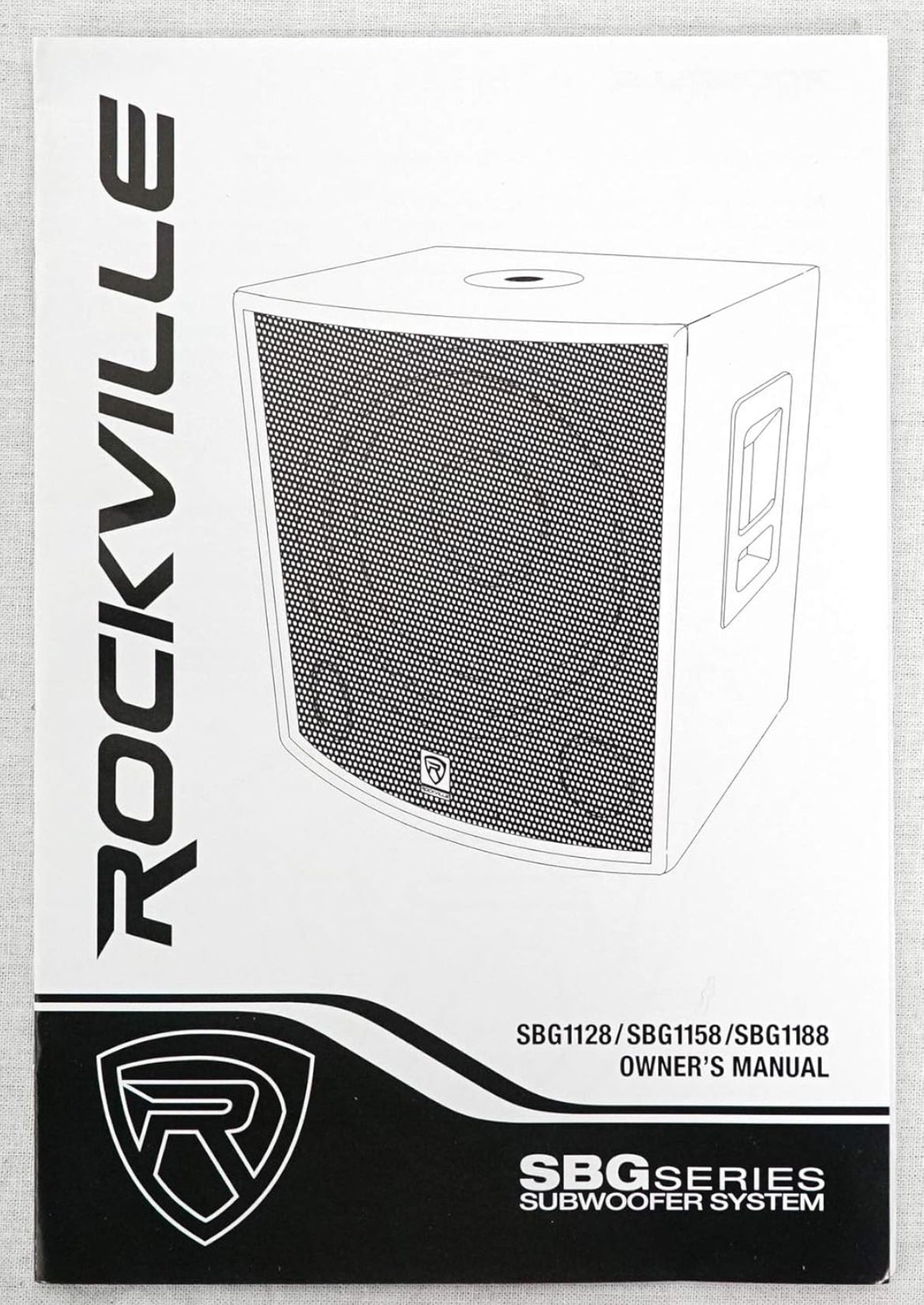 Rockville SBG1128 12" 600 Watt Passive Pro DJ Subwoofer, MDF Cabinet/Pole Mount