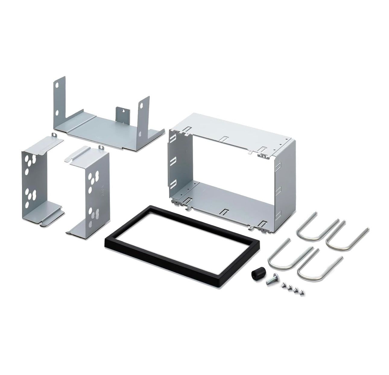 Dubbel DIN Installasie Kit vir Pioneer ADT-VA133 Sluit Inbouraam, 2 DIN Onderstelhakies en Sierring In, Gerieflike Installasie, Pas Meeste 2 DIN In-Dash Ontvangerprodukte