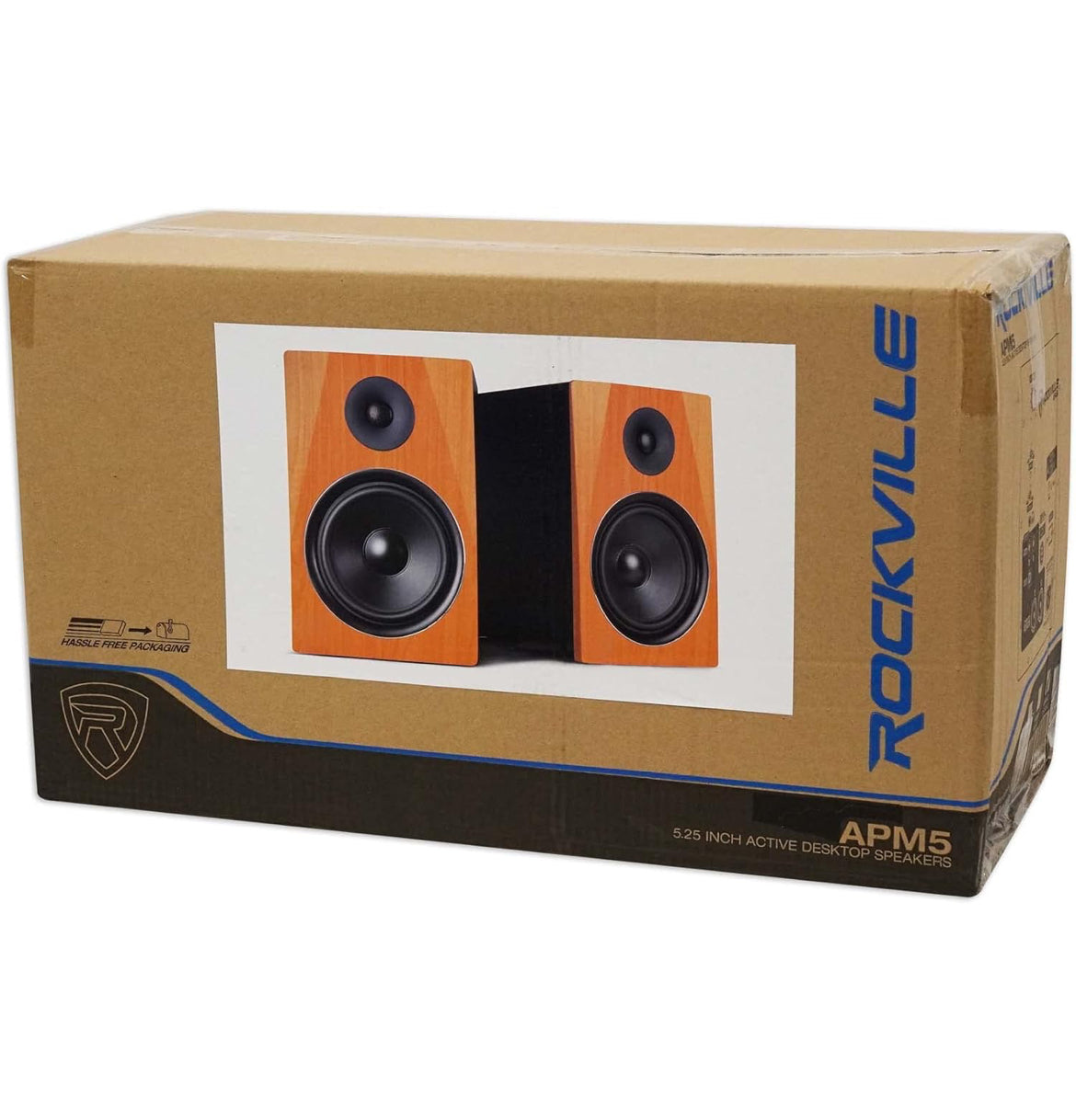 Rockville (2) APM5C 5.25" 250W Powered USB Studio Monitor Speakers+Desk Stands