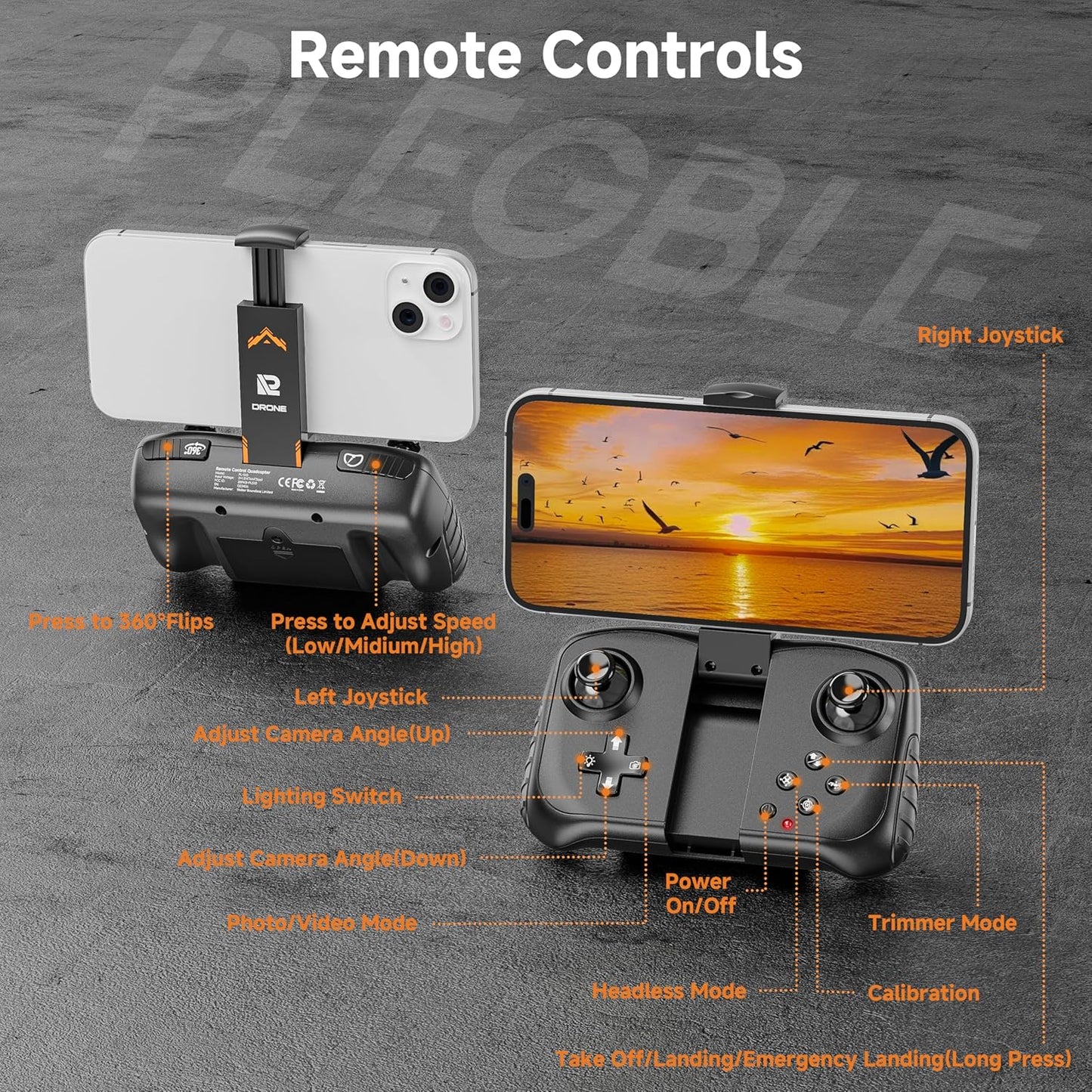 Drones w/ Camera 4K, Brushless Motor FPV Foldable Mini RC Drone for Beginners, One-Touch, WiFi, Auto Hover