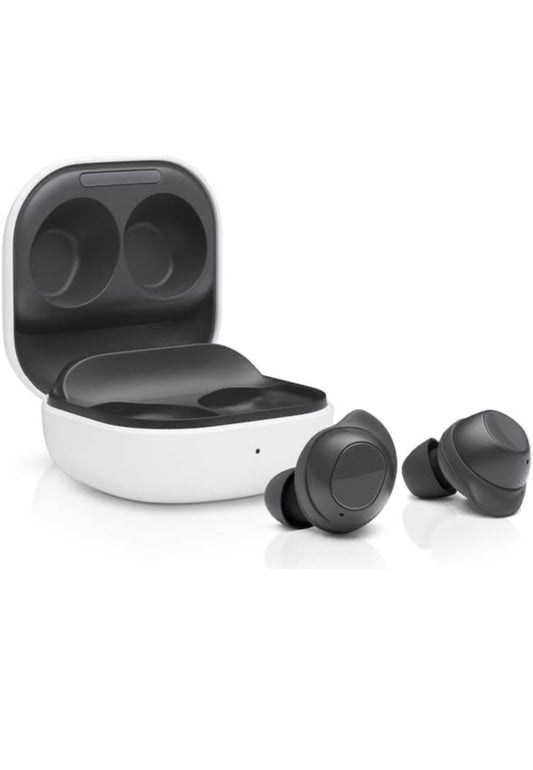 SAMSUNG Galaxy Buds Fan Edition(FE) SM-R400, Aktiewe Geraasdemping, Draadlose Bluetooth v5.2 Oorfone, Android 8.0 en hoër - (Grafiet)