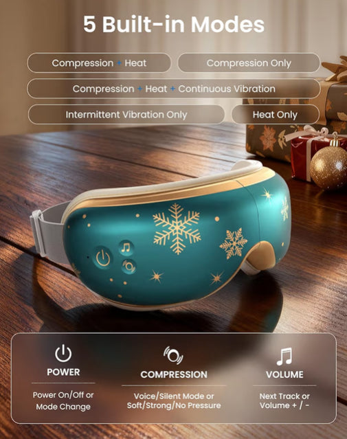Limited Edition Eye Massager with Heat, Eye Mask for Migraine, Sleep Mask for Dry Eyes Relax Eyeris 1