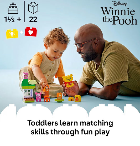 LEGO DUPLO Disney Winnie the Pooh se Verjaardagpartytjie-boustel Sensoriese Speelgoed om Verbeeldingryke Spel te Inspireer