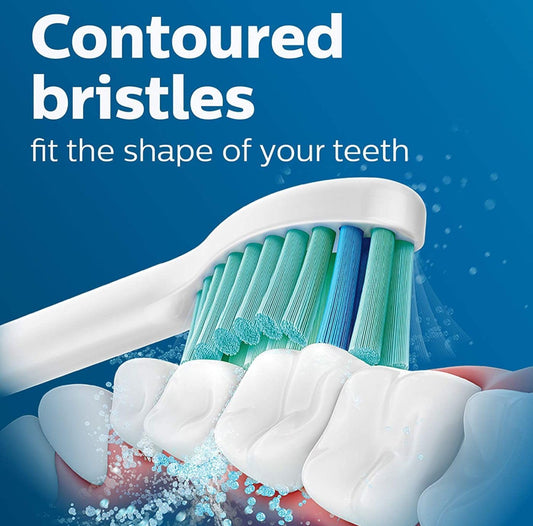 Philips Sonicare Oorspronklike Simply Clean Vervangende Tandeborselkoppe, 2 Borselkoppe, Wit, HX6012/04