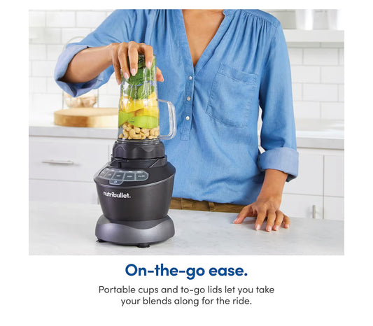 NutriBullet ZNBF30500Z Versapper Kombinasie 1200 Watt, 1200W, Donkergrys