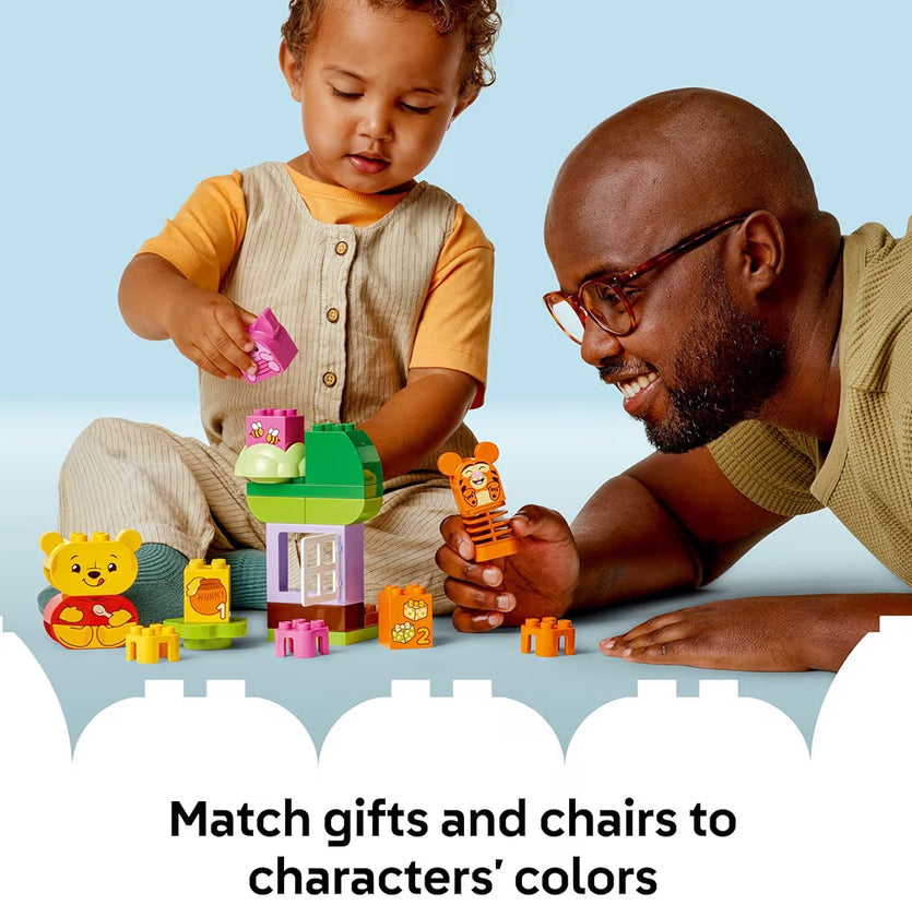 LEGO DUPLO Disney Winnie the Pooh se Verjaardagpartytjie-boustel Sensoriese Speelgoed om Verbeeldingryke Spel te Inspireer