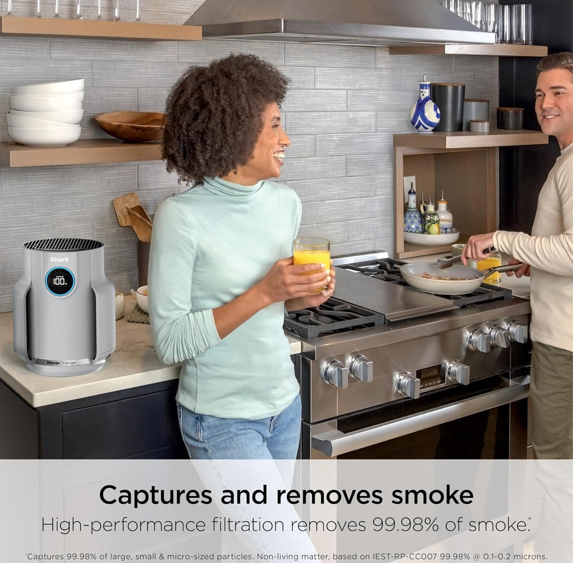 Shark NeverChange Air Purifier Compact Pro w/ Long-lasting Filtration Up to 250 sq. ft.