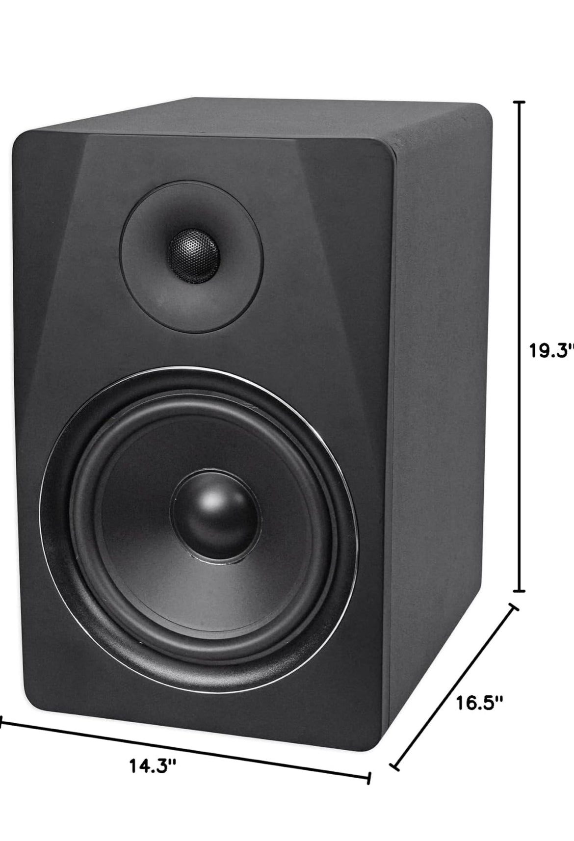 Rockville DPM8B 8" 2-Way 300W Black Active/Powered Studio Monitor Speaker