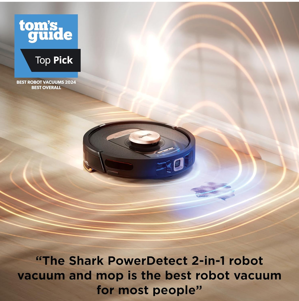 Shark Robot Vacuum & Mop Combo, PowerDetect NeverTouch Pro, Self-Emptying - NEW