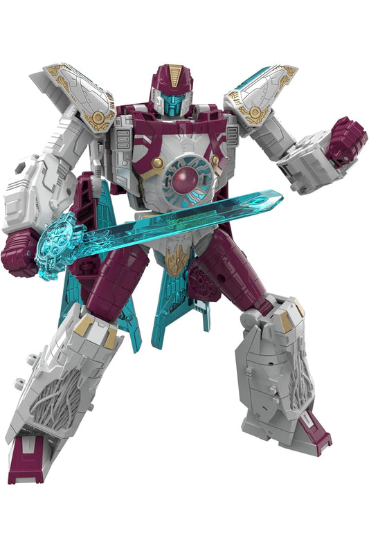 Transformers Legacy United Voyager Klas Cybertron Heelal Vector Prime, 7-duim Omskakelende Aksiefiguur, 8+