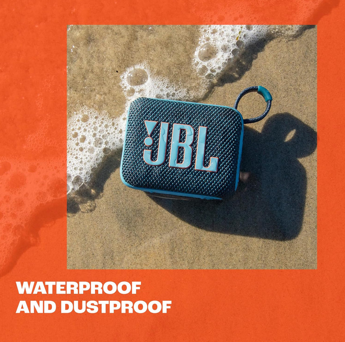 JBL Go 4 - Ultra-Portable, Waterproof and Dustproof Bluetooth Speaker, Big Pro Sound with Punchy bass, 7-Hour Built-in Battery, Made in Part with Recycled Materials (Black)