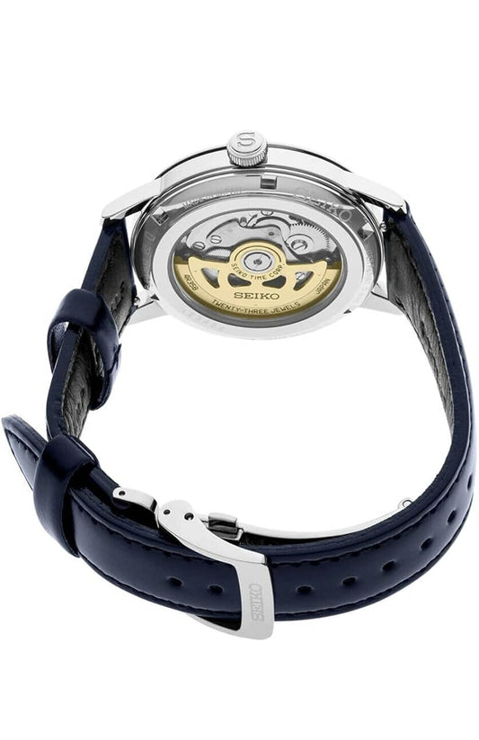 SEIKO Outomatiese Horlosie vir Mans - Presage Cocktail Time - Patroonontwerp met Goue Syfers en Datumkalender, 50m Waterbestand