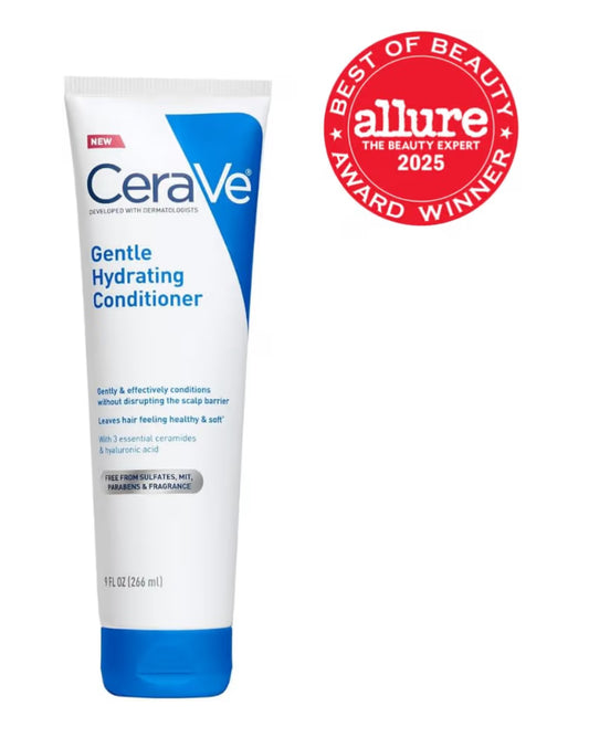 CeraVe Gentle Hydrating Conditioner, Haarkondisioneerder Sulfaatvry en Kleurveilig - Bevogtigende Kondisioneerder Vir Alle Haar- en Kopveltipes