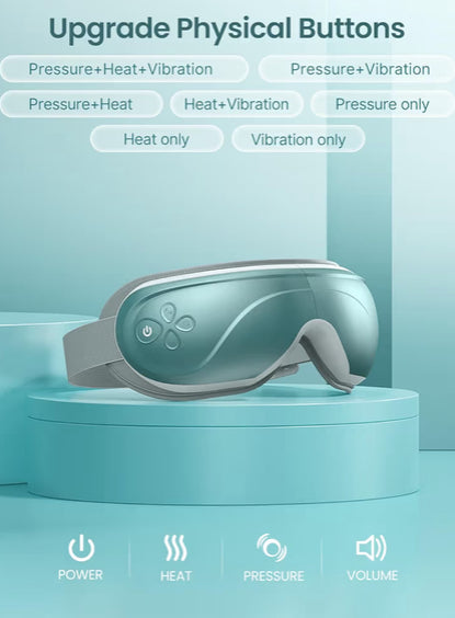 Eye Massager with Heat, Eye Mask for Migraine, Smart Sleep Mask for Dry Eyes Relax, Reduce Strain