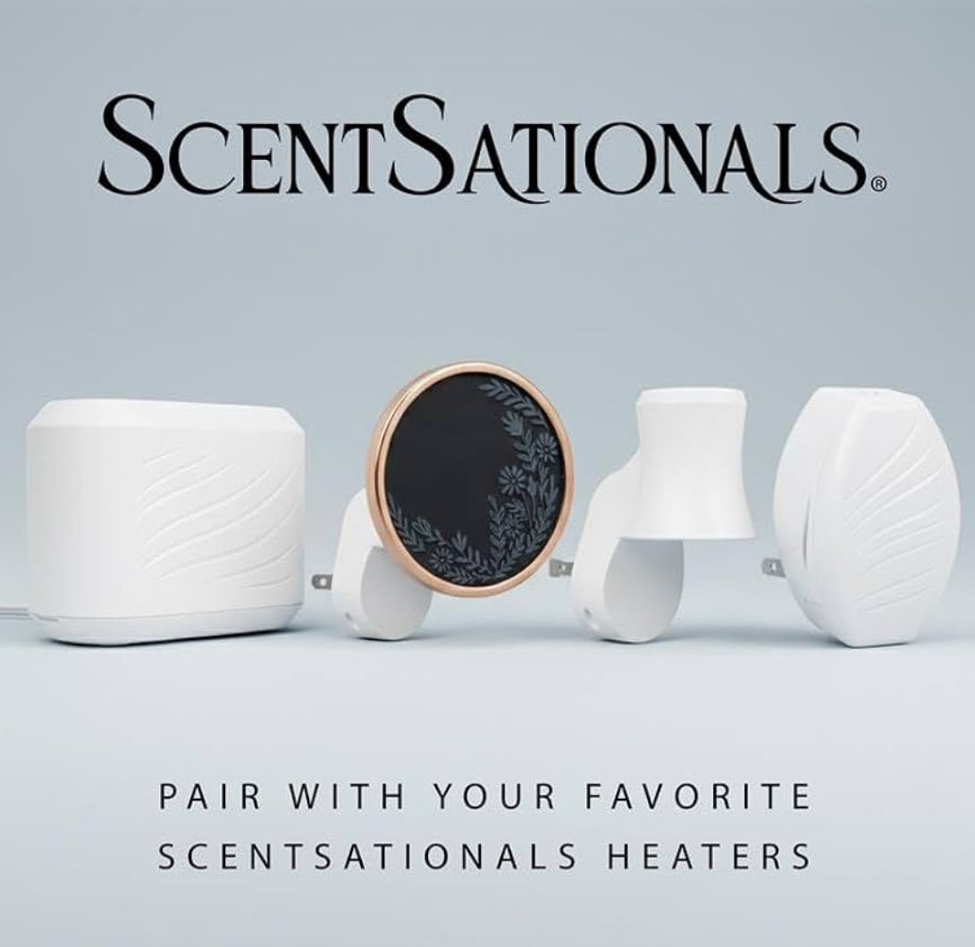 ScentSationals Cinnamon Buns Fragrance Oil Plug In Air Freshener Refills 3-Pack - Works w/ Scentsationals Wall Plugs - Packaging May Vary