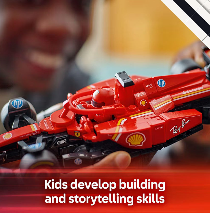 LEGO Speed Champions Ferrari SF-24 F1 Resiesmotor-Speelgoed - Boustelle vir Kinders