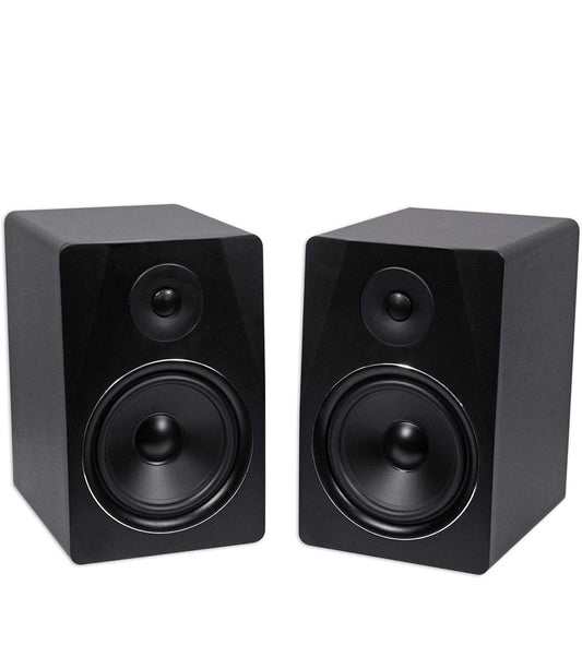 Rockville 2 APM8B 8" 500W Aktiewe Ateljeemonitors+Stande+Kussings en Oorfone