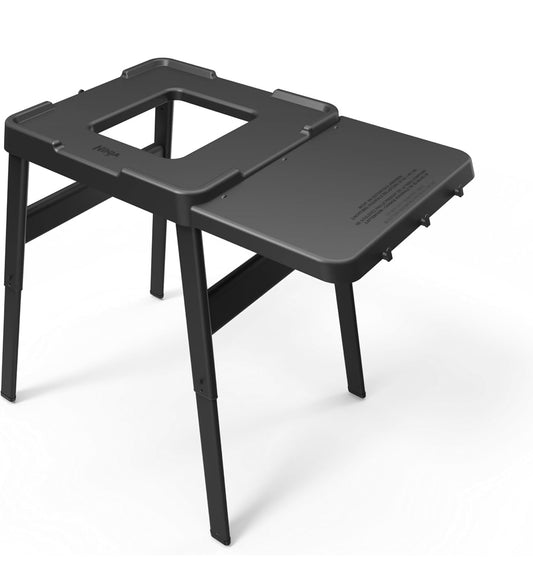 Ninja Buite Sytafel en Braaistaander, Verstelbare Hoogte, Weerbestand, Versoenbaar met Ninja Woodfire Versameling OG700, OG800, OG900, & OO100 Reeks, XSKUNSTANDTBL