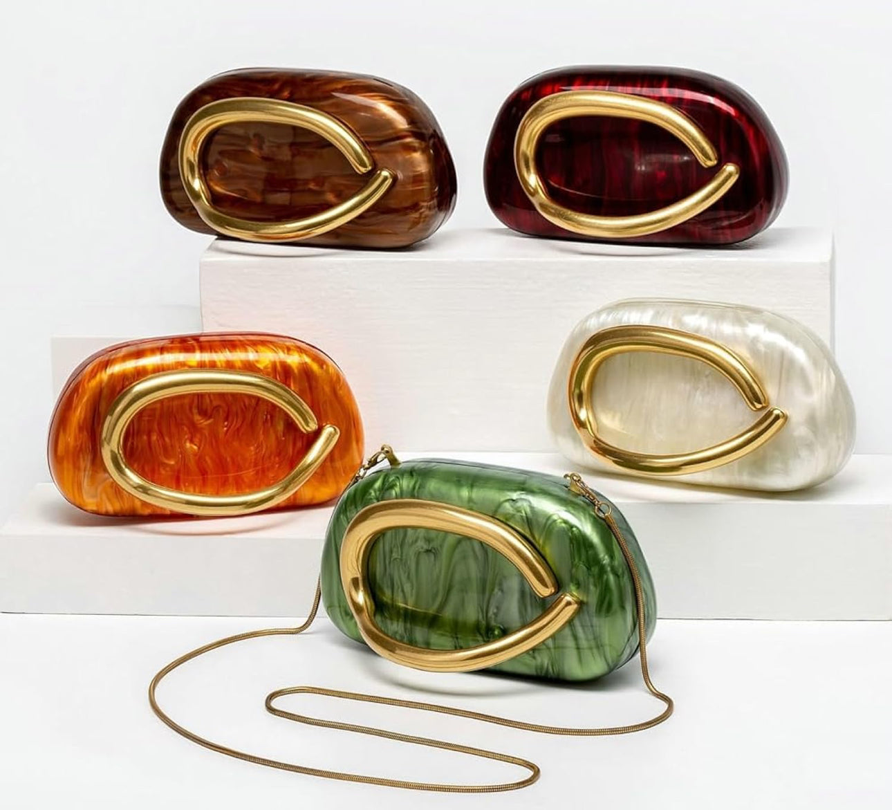 New Elegant Fashion Clutch Bag – Perfect for Weddings & Nights Out - Wine Red