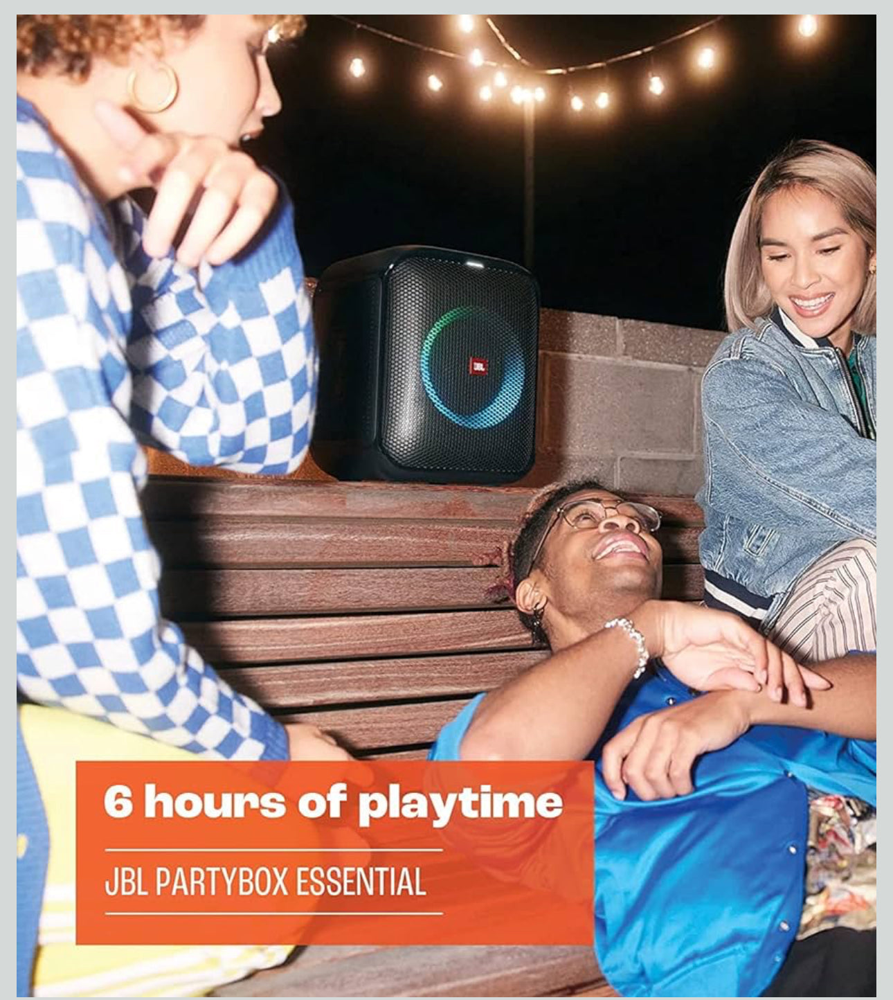 JBL Partybox Encore Essential 100W Klank, Ingeboude Dinamiese Ligskou, en Spatwaterbestande Ontwerp - NUUT