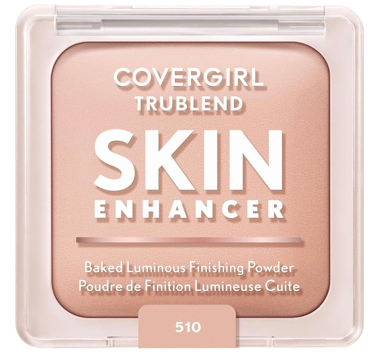 COVERGIRL TruBlend Skin Enhancer Baked Luminous Finishing Face Powder, with Hyaluronic Acid and White Rose Extract, Sheer & Buildable - 510 Snickerdoodle
