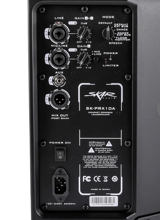 SK-PRX10A | 10" 1000 Watt Aktiewe 2-rigting PA-luidspreker