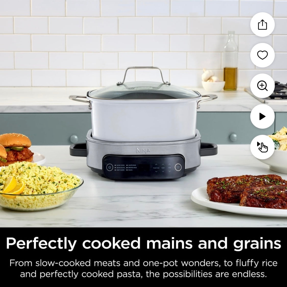 Ninja Everyday 10-in-1 Multi-Cooker 6.5 Qt - (White)